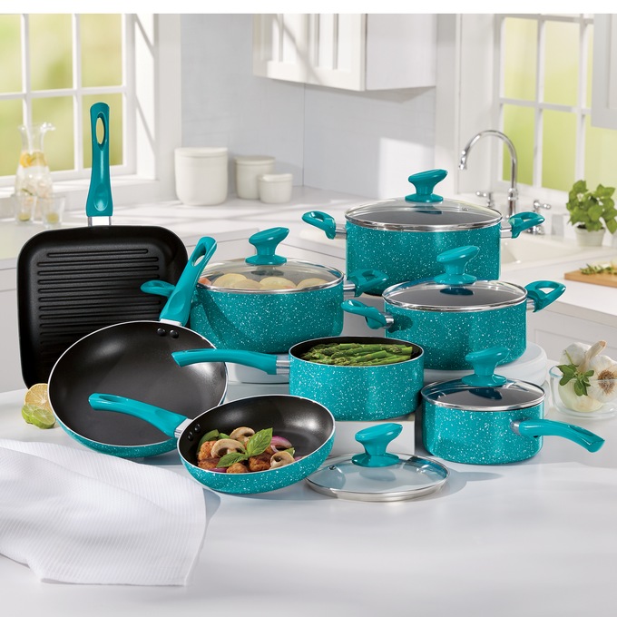 13 Piece Granite Aluminum Cookware Set Seventh Avenue