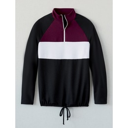 Color Blocked 1/4-Zip Top, , large