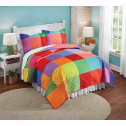 Color Connection Quilt and Sham, , large