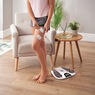 Circulation Plus Reviver EMS Foot & Calf Device with TENS Pain-Relief Pads, White, large