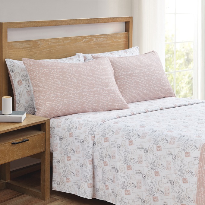 Parisian Stamp Turnstyle 6-Piece Sheet Set, , large