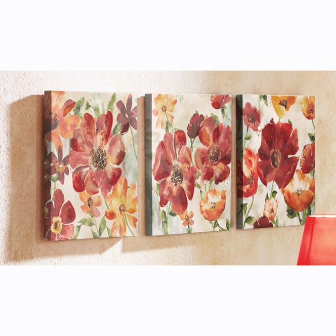 3-Piece Floral Canvas Set, , large