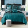Gilda 30-Piece Complete Comforter and Curtain Set with 2 Coordinating Sheet Sets, , large