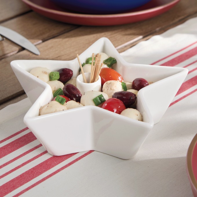 Star Bowl with Toothpick Holder, , large