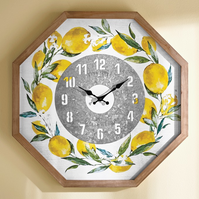 Lemon Octagon Clock, , large