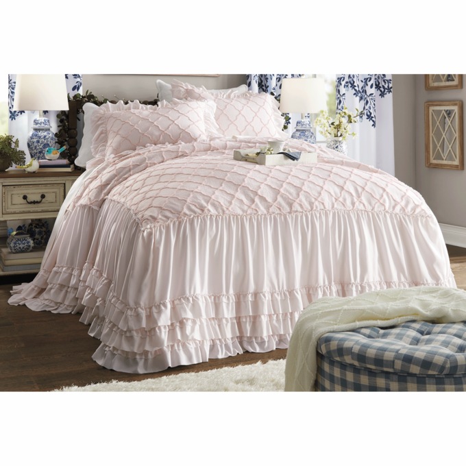 Josie Skirted Bedspread, , large