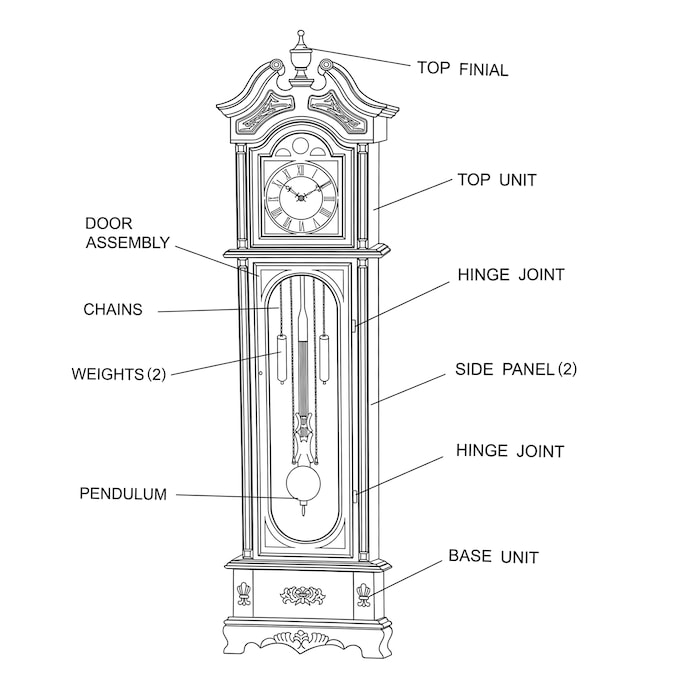 Westminster Grandfather Clock, , large