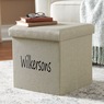 Folding Storage Ottoman, , large