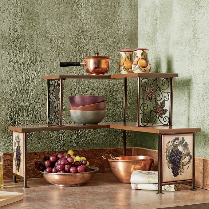 Grapevine Corner Shelf, , large