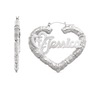 Name/Religious Heart Earrings, , large