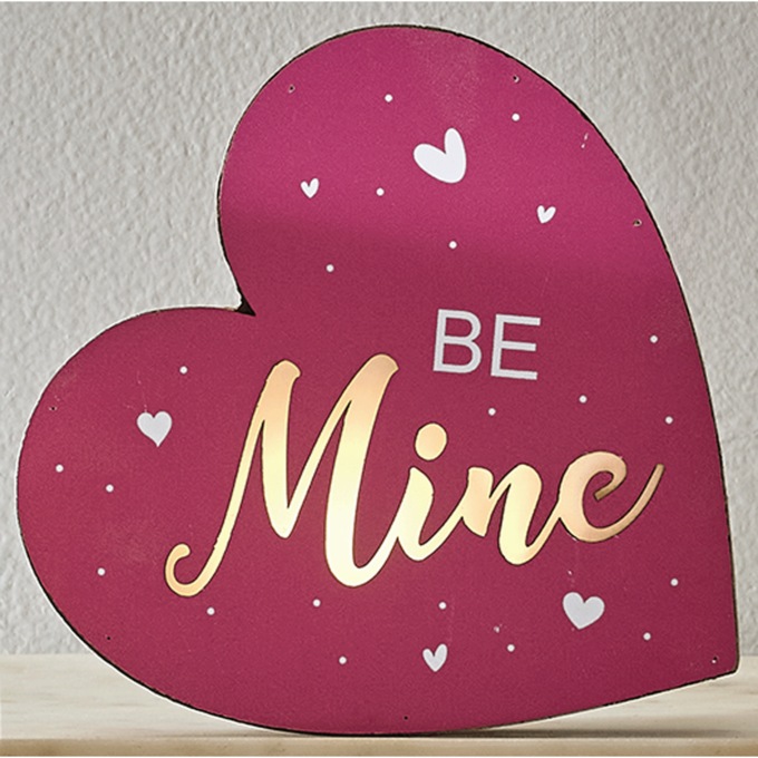 Lit Conversation Heart Decor, , large