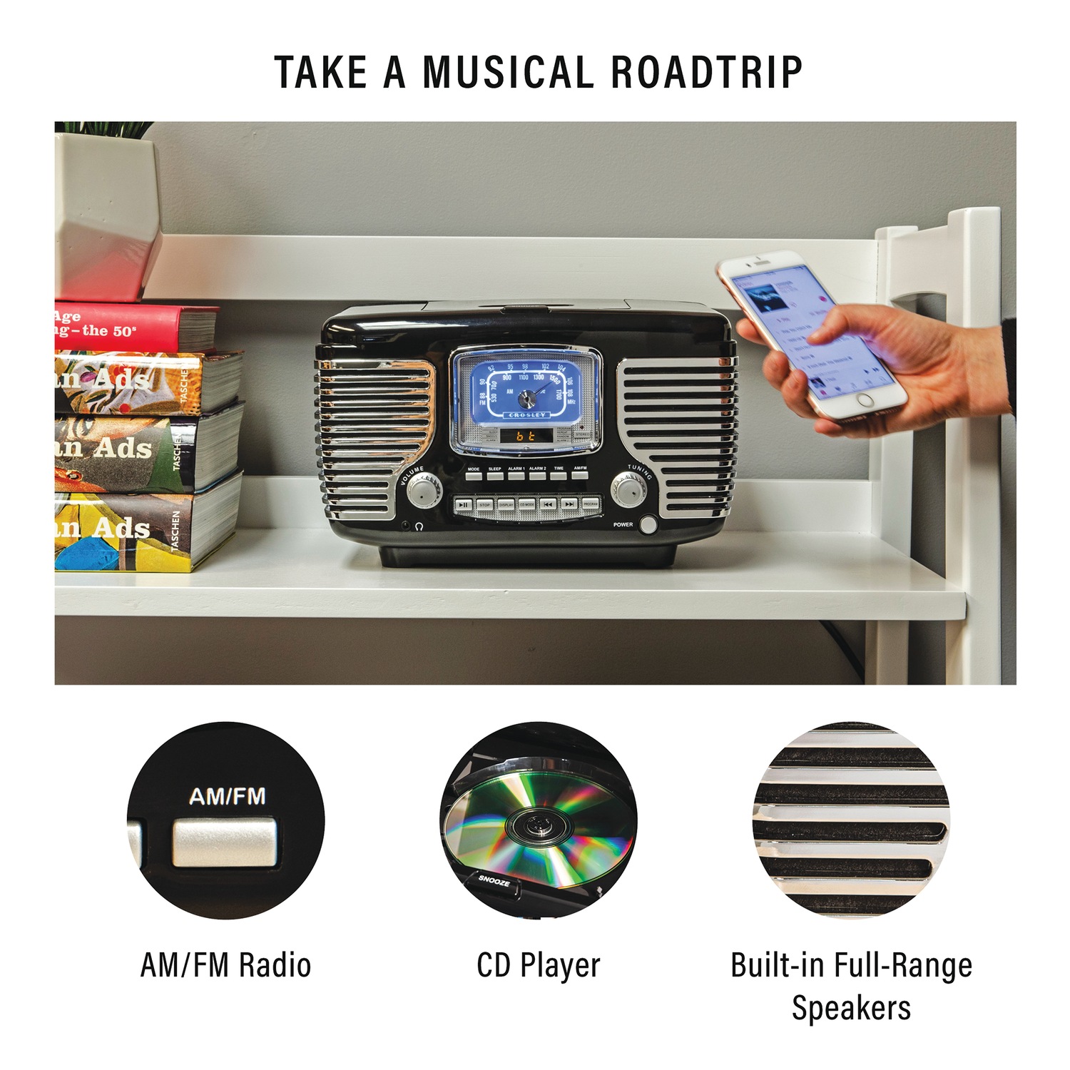 Crosley Retro CD Radio | Seventh Avenue
