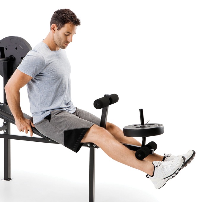 Adjustable Bench with 80-Lb. Weight Set, , large