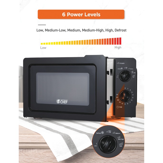 Commercial Chef 0.6 cu. ft. Microwave, , large
