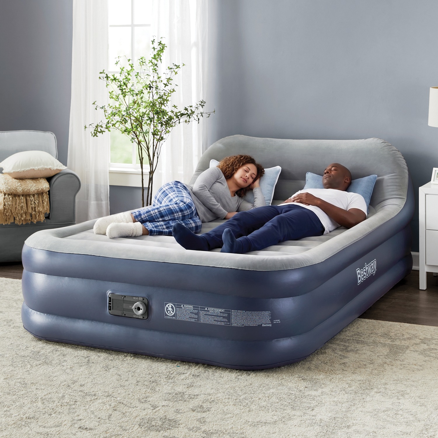 Bestway Tritech Queen-Sized Headboard Air Mattress | Seventh Avenue