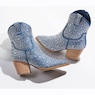 Denim Rhinestone Bootie, , large