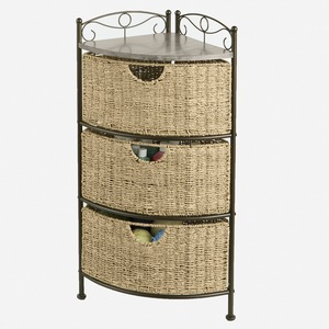 Scrollwork Corner Basket Storage, , large