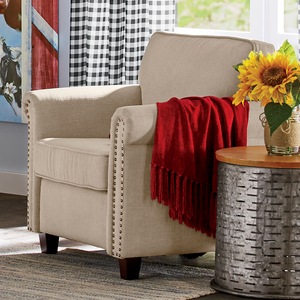 Webster Nailhead Armchair, , large