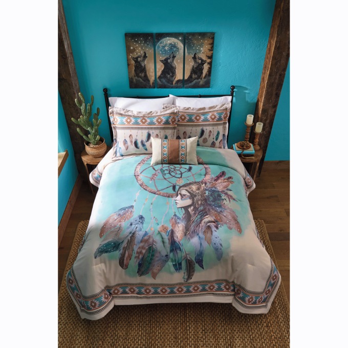 Lit Howling Wolves Triptych, , large