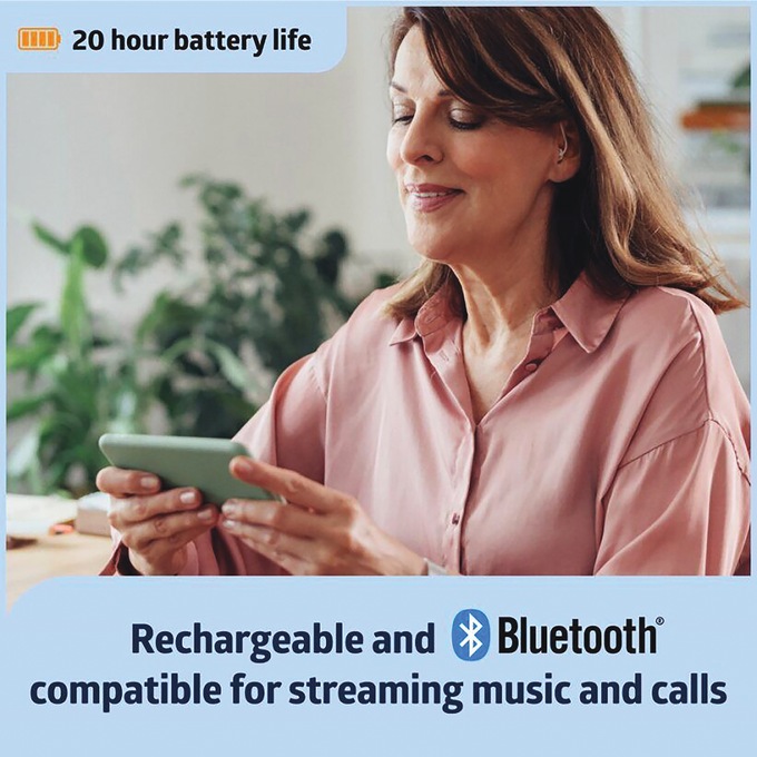 Bluetooth Rechargeable Hearing Aids, , large