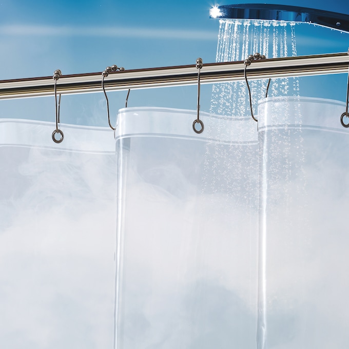 Clorox Shower Curtain Liner, Clear, large