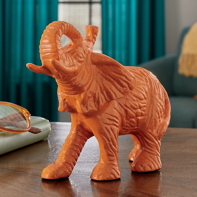 Color Pop Elephant Figurine, , large