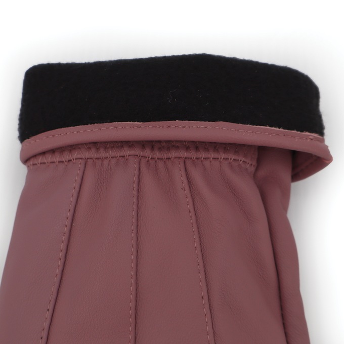 Women's Classic Leather Gloves, Rose, large