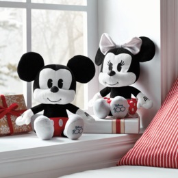 2-Piece Deluxe Plush Mickey and Minnie Set, , large