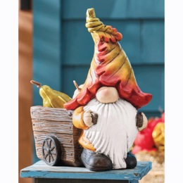 Gnome with Wheelbarrow Planter, , large