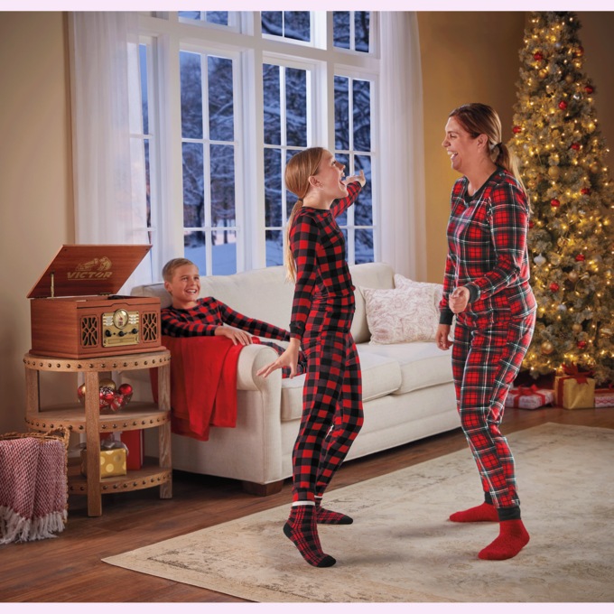 Kids' Buffalo Check PJ Set, , large