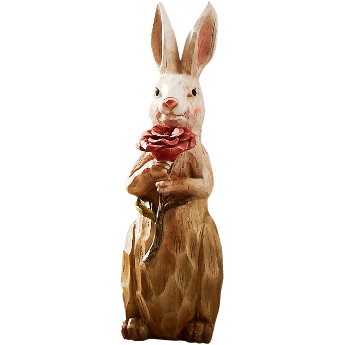 Small Bunny with Flower, , large