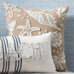Coastal Shell Accent Pillow, , large