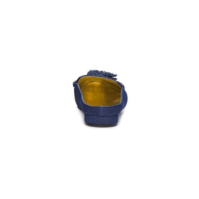 Tassel Mule, Medium Denim, large
