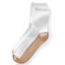 Women's Crew Compression Socks, White, large