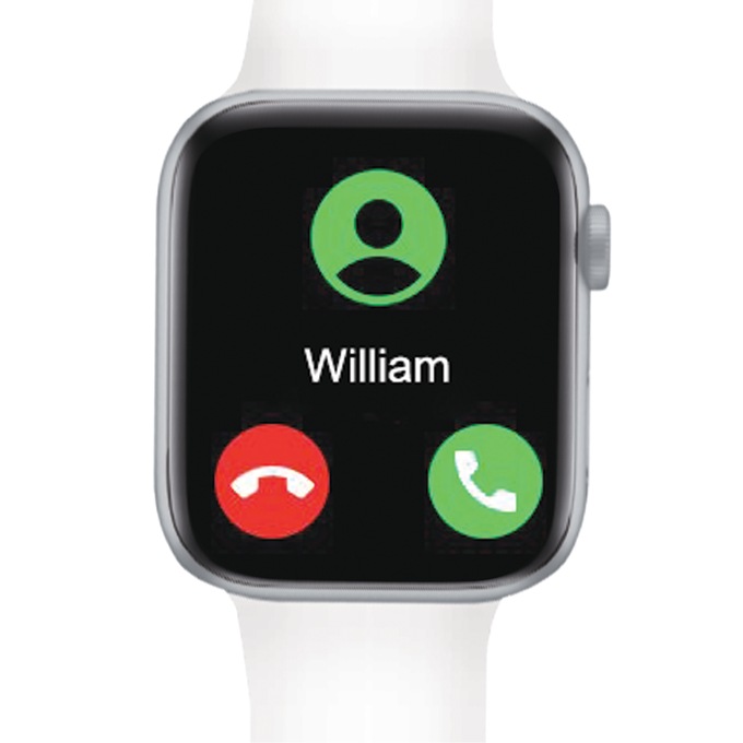 Slide Innovations Fitness Tracking Smartwatch, White, large