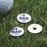 Set of 3 Personalized #1 Dad Golf Ball Markers, , large