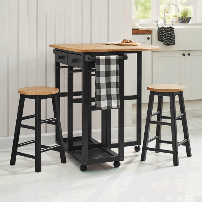 Kitchen Island with Stools, , large