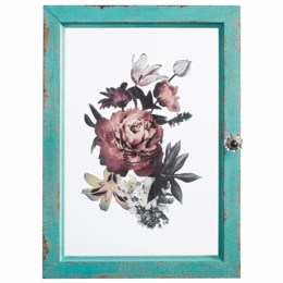 Cabinet Door Floral Painting, , large
