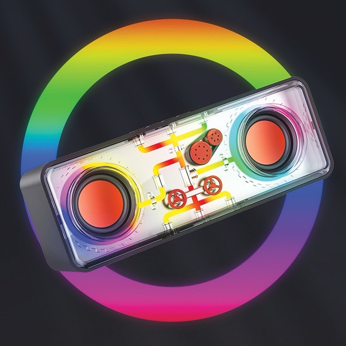 Proscan Transparent Light-Up Speaker with Bluetooth, , large