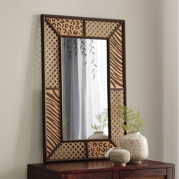 Animal Print Wall Mirror, , large