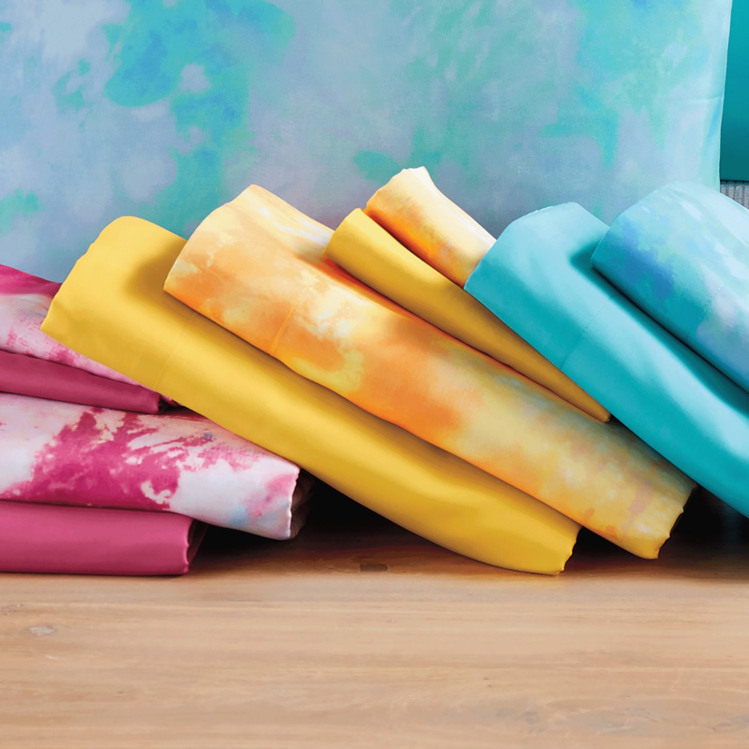 2Pack TieDye Microfiber Sheet Set Seventh Avenue