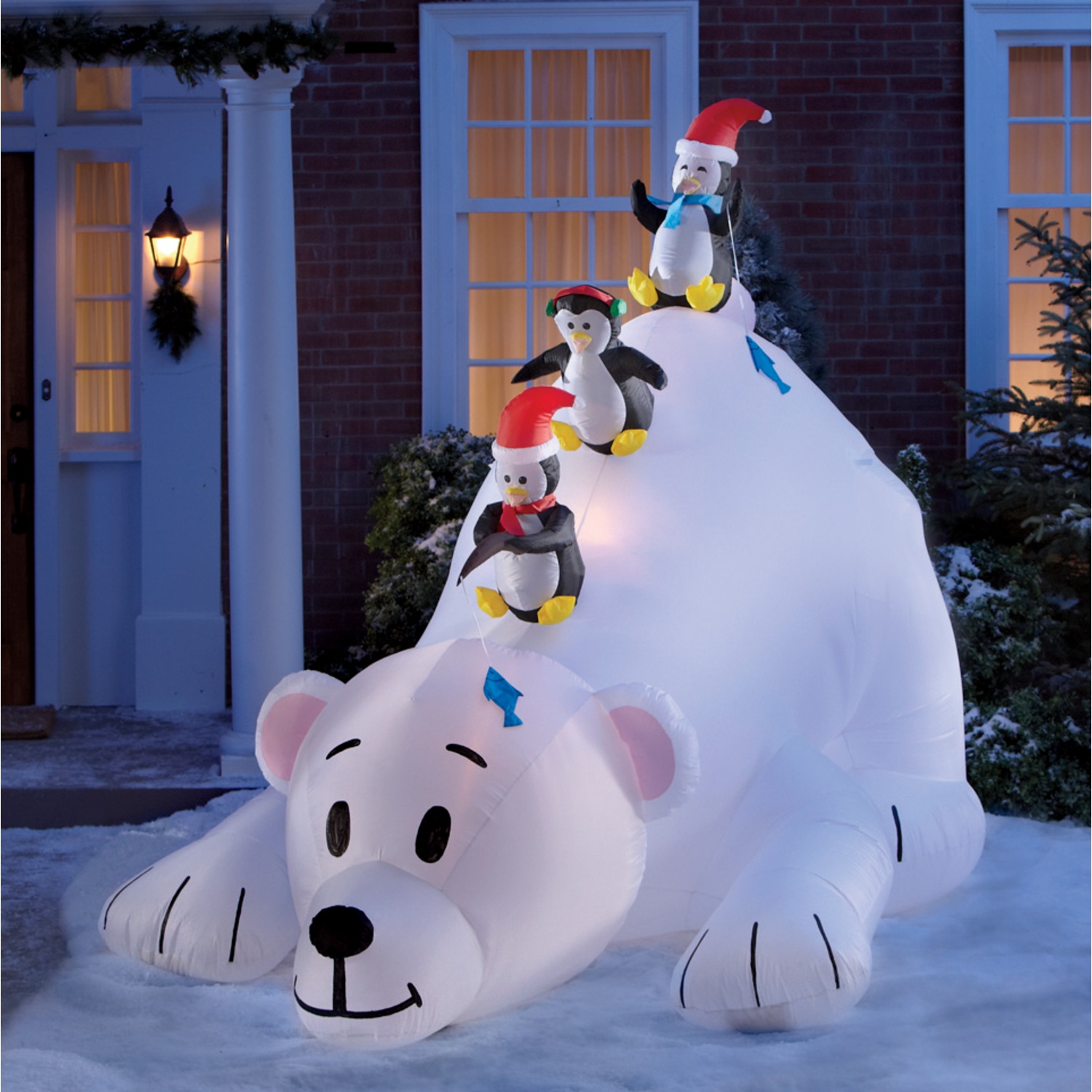 large inflatable polar bear