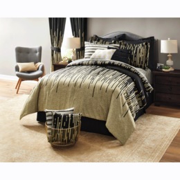 Gilda Comforter Set with Curtains, 30 Pieces, , large