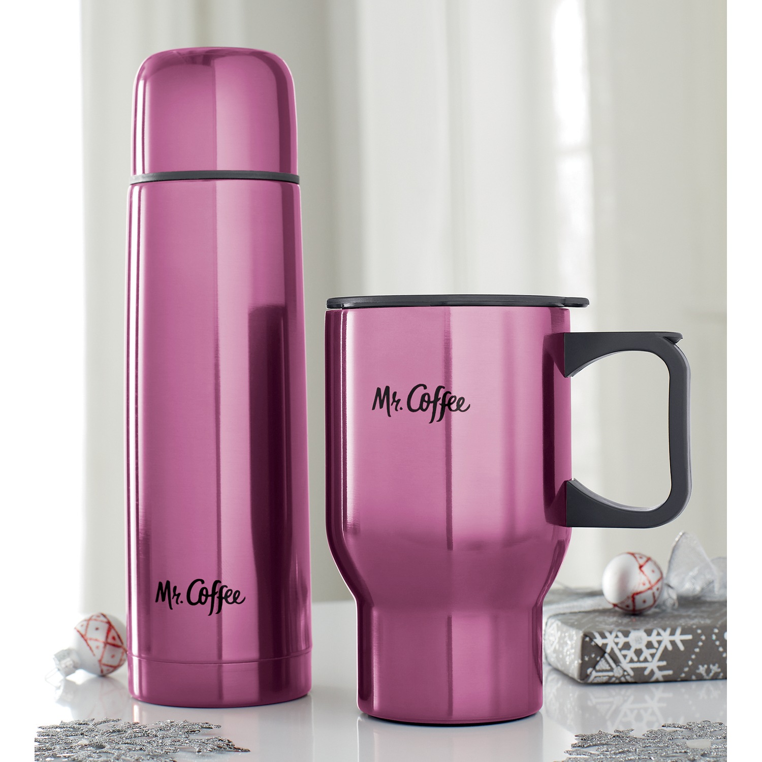 Mr. Coffee 2Piece Thermal & Travel Mug Set Seventh Avenue