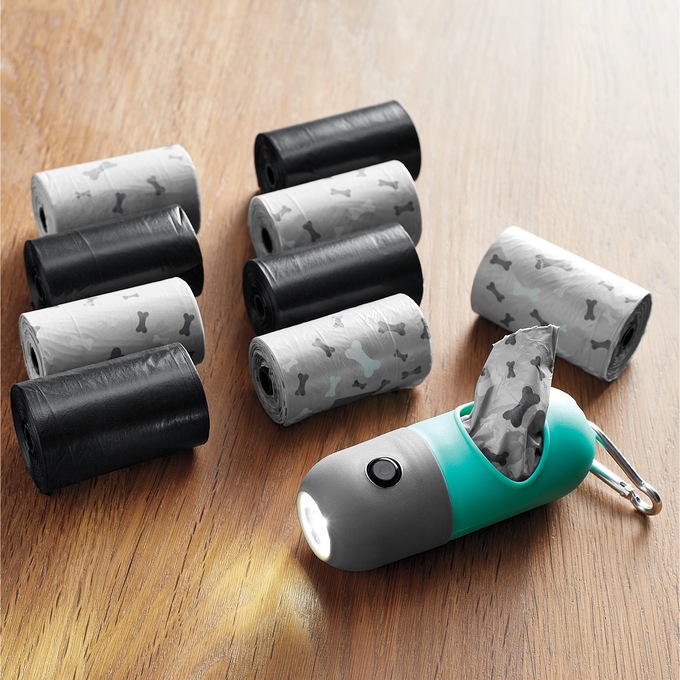 Dog Waste Bag Dispenser with Flashlight, , large