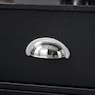 Miller Shaker-Style Sideboard Buffet Cabinet, Black, large