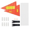  2-Pack Bike Safety Flag, Orange, large