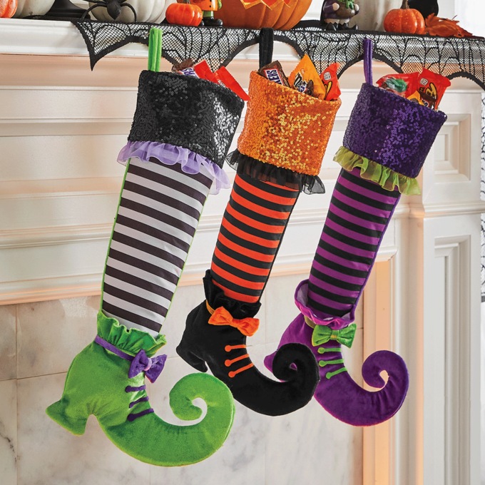 Witches’ Feet Treat Stockings - Buy All and Save, , large