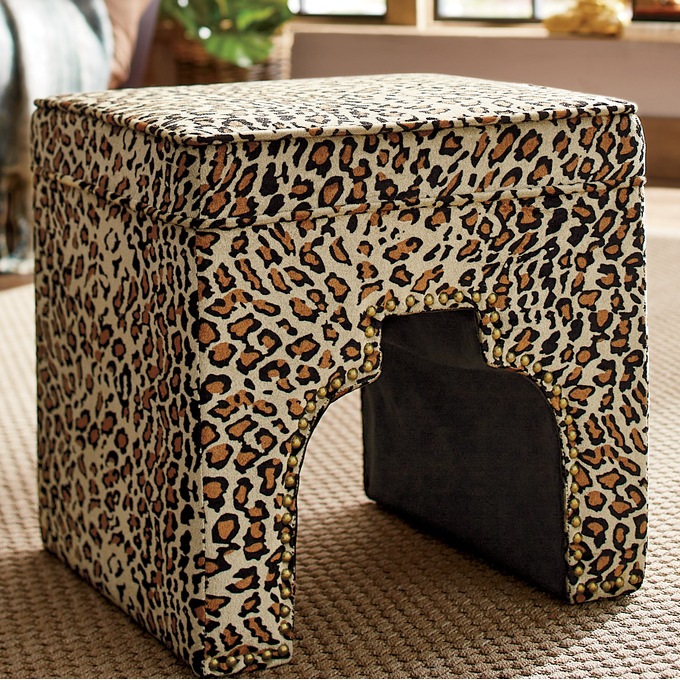 Aiona Nailhead Ottoman, , large