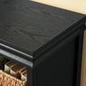Black Media Fireplace with Remote, , large